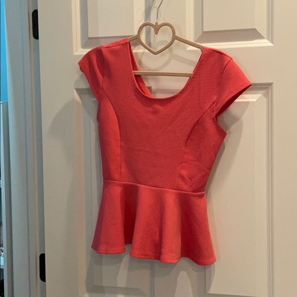 Pink flare blouse